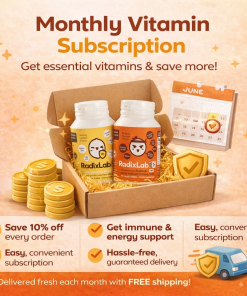 Alternative view of Save 10% & Shipped Monthly-RadixLab Daily Immunity & Energy Bundle – 70 Lemon+70 Orange - Vegan & Sugar-Free