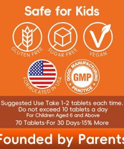 RadixLab Bubbly Energy Multivitamin | B6&B12, Niacin, Folate, Biotin, Pantothenic Acid | Vegan, 0 Sugar | 70 Tablets | Healthcare | Fitness | Edible Dietary Supplement - Image 7